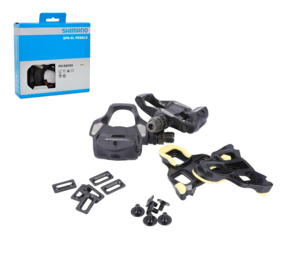 Pedales automáticos Shimano PD-RS500 para Ruta SPD-SL | con calas SM-SH11