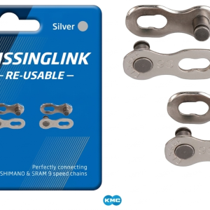 CANDADO/CONECTOR DE CADENA X1 9 VEL MISSINGLINK CL566R CROMADO KMC