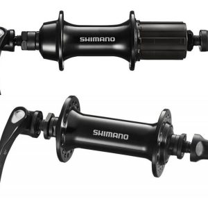 JUEGO DE MANZANAS SHIMANO HB/FH-RS300 QR 8-9-10V RUTA NEGRO