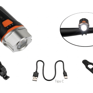 LUZ DELANTERA USB 500LM BC12 ALUMINIO GW
