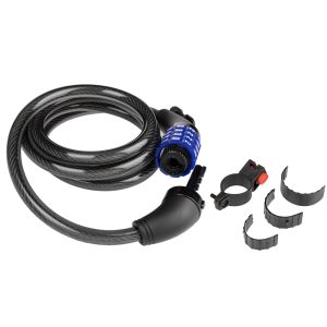 CANDADO DE CABLE ESPIRAL DE CLAVE 10X1500MM ACERO GW